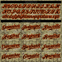 Load image into Gallery viewer, Custom Camo Black-Orange Authentic Salute To Service Baseball Jersey