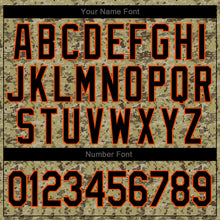 Load image into Gallery viewer, Custom Camo Black-Orange Authentic Salute To Service Baseball Jersey