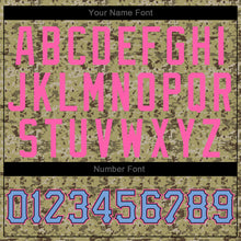 Загрузить изображение в средство просмотра галереи, Custom Camo Light Blue-Pink Authentic Salute To Service Baseball Jersey