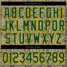 Загрузить изображение в средство просмотра галереи, Custom Camo Green-Gold Authentic Salute To Service Baseball Jersey