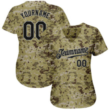 Load image into Gallery viewer, Custom Camo Black-Gray Authentic Salute To Service Baseball Jersey