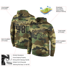 Charger l'image dans la galerie, Custom Stitched Camo Black-Cream Sports Pullover Sweatshirt Salute To Service Hoodie