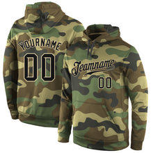Charger l'image dans la galerie, Custom Stitched Camo Black-Cream Sports Pullover Sweatshirt Salute To Service Hoodie