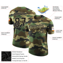 Загрузить изображение в средство просмотра галереи, Custom Camo Black-Cream Performance Salute To Service T-Shirt