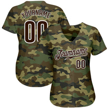 Загрузить изображение в средство просмотра галереи, Custom Camo Brown-White Authentic Salute To Service Baseball Jersey