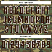 Загрузить изображение в средство просмотра галереи, Custom Camo Brown-White Authentic Salute To Service Baseball Jersey