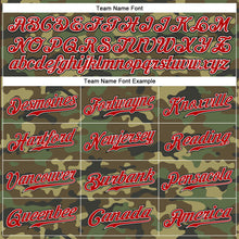Загрузить изображение в средство просмотра галереи, Custom Camo Red-Black Authentic Salute To Service Baseball Jersey