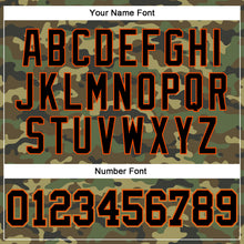 Загрузить изображение в средство просмотра галереи, Custom Camo Black-Orange Authentic Salute To Service Baseball Jersey