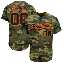 Загрузить изображение в средство просмотра галереи, Custom Camo Black-Orange Authentic Salute To Service Baseball Jersey