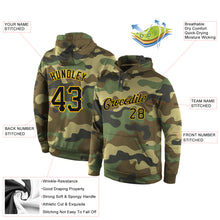 Charger l'image dans la galerie, Custom Stitched Camo Black-Gold Sports Pullover Sweatshirt Salute To Service Hoodie