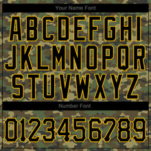 Charger l'image dans la galerie, Custom Stitched Camo Black-Gold Sports Pullover Sweatshirt Salute To Service Hoodie