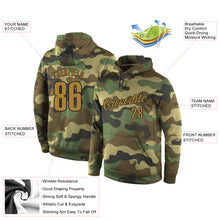 Charger l'image dans la galerie, Custom Stitched Camo Old Gold-Black Sports Pullover Sweatshirt Salute To Service Hoodie