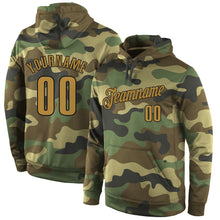 Charger l'image dans la galerie, Custom Stitched Camo Old Gold-Black Sports Pullover Sweatshirt Salute To Service Hoodie