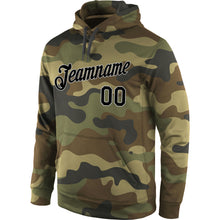 Charger l'image dans la galerie, Custom Stitched Camo Black-Gray Sports Pullover Sweatshirt Salute To Service Hoodie