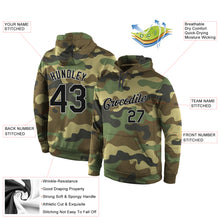Charger l'image dans la galerie, Custom Stitched Camo Black-Gray Sports Pullover Sweatshirt Salute To Service Hoodie