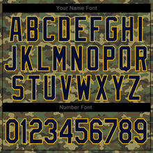 Charger l'image dans la galerie, Custom Stitched Camo Navy-Gold Sports Pullover Sweatshirt Salute To Service Hoodie