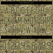 Charger l'image dans la galerie, Custom Stitched Camo Olive-Cream Sports Pullover Sweatshirt Salute To Service Hoodie