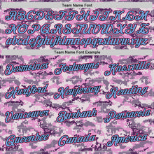 Charger l'image dans la galerie, Custom Stitched Camo Pink-Light Blue Sports Pullover Sweatshirt Salute To Service Hoodie