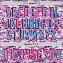 Charger l'image dans la galerie, Custom Stitched Camo Pink-Light Blue Sports Pullover Sweatshirt Salute To Service Hoodie