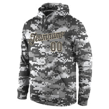 Загрузить изображение в средство просмотра галереи, Custom Stitched Camo Steel Gray-Cream Sports Pullover Sweatshirt Salute To Service Hoodie
