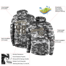 Загрузить изображение в средство просмотра галереи, Custom Stitched Camo Steel Gray-Cream Sports Pullover Sweatshirt Salute To Service Hoodie