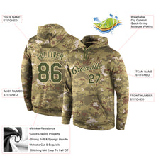 Charger l'image dans la galerie, Custom Stitched Camo Olive-Cream Sports Pullover Sweatshirt Salute To Service Hoodie