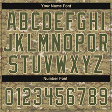 Charger l'image dans la galerie, Custom Stitched Camo Olive-Cream Sports Pullover Sweatshirt Salute To Service Hoodie