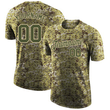 Загрузить изображение в средство просмотра галереи, Custom Camo Olive-Cream Performance Salute To Service T-Shirt