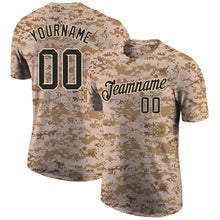 Загрузить изображение в средство просмотра галереи, Custom Camo Black-Cream Performance Salute To Service T-Shirt