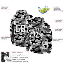 Загрузить изображение в средство просмотра галереи, Custom Stitched Camo White-Black 3D Sports Pullover Sweatshirt Salute To Service Hoodie
