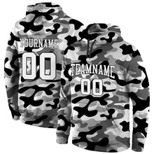 Загрузить изображение в средство просмотра галереи, Custom Stitched Camo White-Black 3D Sports Pullover Sweatshirt Salute To Service Hoodie