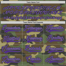 Laden Sie das Bild in den Galerie-Viewer, Custom Camo Purple-Black Salute To Service Hockey Jersey