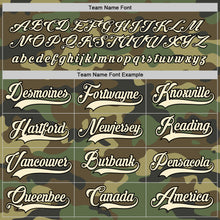 Laden Sie das Bild in den Galerie-Viewer, Custom Camo Cream-Black Salute To Service Hockey Jersey