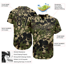 Загрузить изображение в средство просмотра галереи, Custom Camo Black-Cream Authentic Salute To Service Baseball Jersey