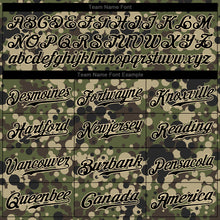 Загрузить изображение в средство просмотра галереи, Custom Camo Black-Cream Authentic Salute To Service Baseball Jersey