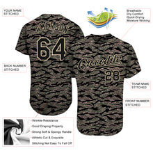 Загрузить изображение в средство просмотра галереи, Custom Camo Black-Cream Authentic Salute To Service Baseball Jersey