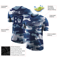 Загрузить изображение в средство просмотра галереи, Custom Camo Navy-Gray Performance Salute To Service T-Shirt