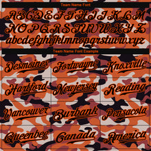 Загрузить изображение в средство просмотра галереи, Custom Camo Black-Orange Authentic Salute To Service Baseball Jersey