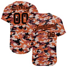 Загрузить изображение в средство просмотра галереи, Custom Camo Black-Orange Authentic Salute To Service Baseball Jersey