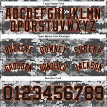 Load image into Gallery viewer, Custom Camo Black-Orange Authentic Salute To Service Basketball Shorts