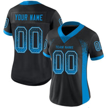 Load image into Gallery viewer, Custom Black Panther Blue-Gray Drift Fashion Football Jersey
