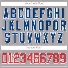 Загрузить изображение в средство просмотра галереи, Custom Gray Red-Royal Baseball Jersey