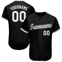 Charger l'image dans la galerie, Custom Black White-Gray Baseball Jersey