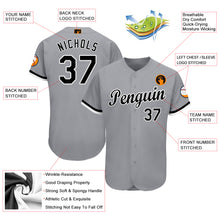 Загрузить изображение в средство просмотра галереи, Custom Gray Black-White Baseball Jersey