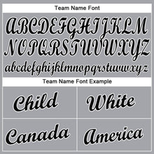 Загрузить изображение в средство просмотра галереи, Custom Gray Black-White Baseball Jersey