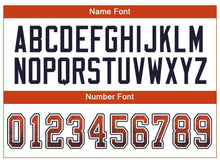 Charger l'image dans la galerie, Custom Orange Navy-White Drift Fashion Football Jersey
