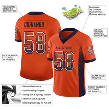 Charger l'image dans la galerie, Custom Orange Navy-White Drift Fashion Football Jersey