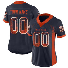 Загрузить изображение в средство просмотра галереи, Custom Navy Orange-White Drift Fashion Football Jersey