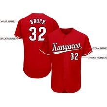 Загрузить изображение в средство просмотра галереи, Custom Red White-Black Baseball Jersey