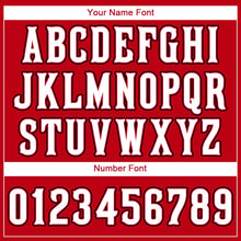 Загрузить изображение в средство просмотра галереи, Custom Red White-Black Baseball Jersey